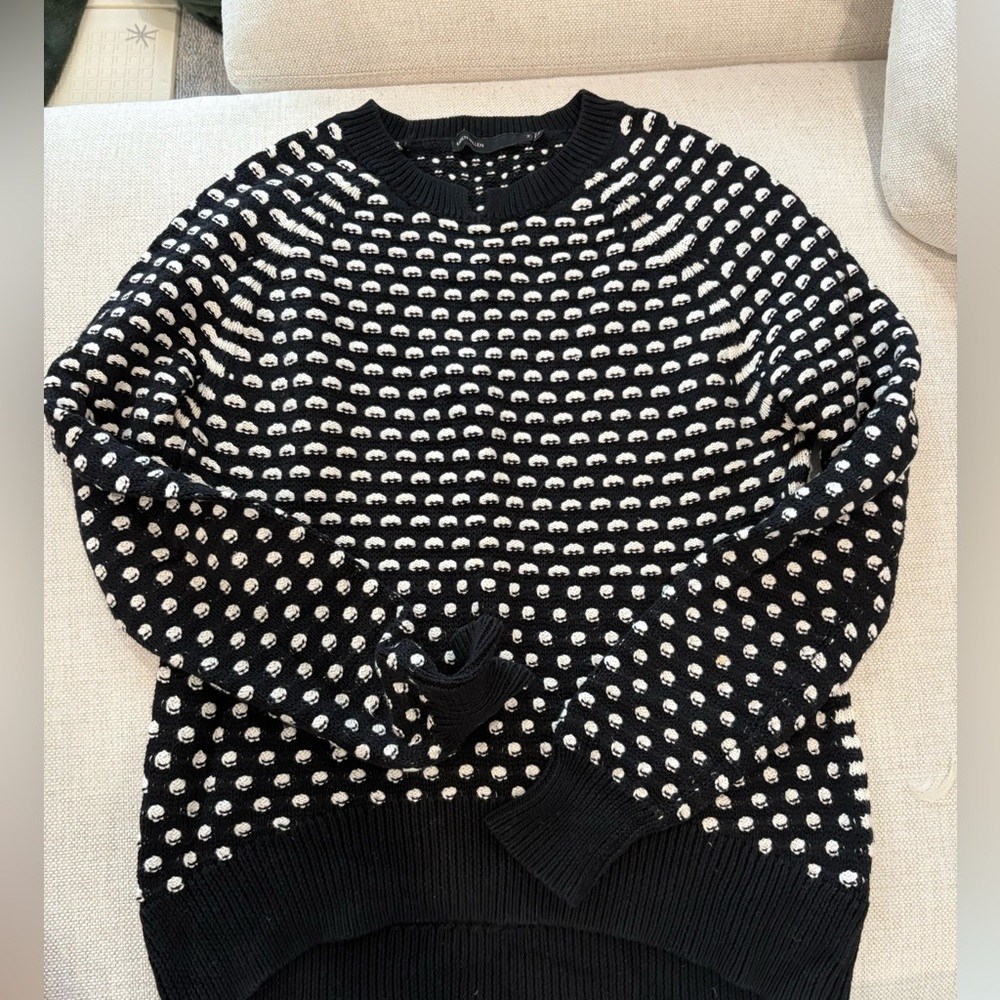 Karen Millen Black and White Textured chunky Sweater